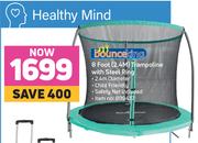 Bounceking 8 Foot (2.4M) Trampoline With Steel Ring