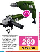 Storm Force 500W Angle Grinder-Each