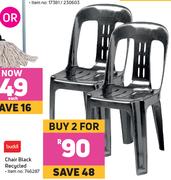 Buddi Chair Black Recycled-For 2