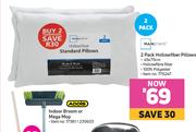 Mainstays 2 Pack Hollowfiber Pillows-45 x 70cm