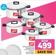 Hart 10 Piece Aluminium Cookware Set-Per Set