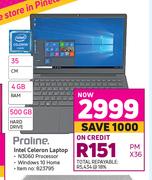Proline Intel Celeron Laptop