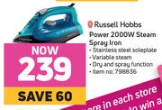 Russell Hobbs Power 2000W Steam Spray Iron