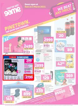 Game Pinetown : The Game Has Changed (03 March - 09 March 2022), page 1