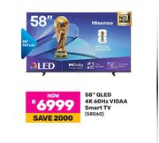 Hisense 58" QLED 4K 60Hz VIDAA Smart TV 58Q6Q
