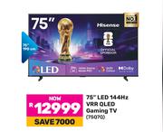 Hisense 75" LED 144Hz VRR QLED Gaming TV 75Q7Q