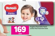 Huggies Disposable Pants Jumbo Pack (Assorted Sizes)-Each