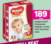 Huggies Gold Disposable Nappies Jumbo Pack (Assorted Sizes)-Each