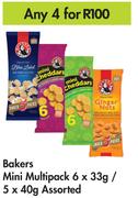 Bakers Mini Multipack 6x33g / 5x40g Assorted-For Any 4