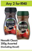 Nescafe Classic Assorted (Excluding Decaf)-For Any 2 x 200g