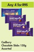 Cadbury Chocolate Slabs Assorted-For Any 4 x 150g