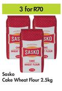 Sasko Cake Wheat Flour-For 3 x 2.5Kg