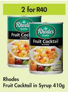 Rhodes Fruit Cocktail In Syrup-For 2 x 410g