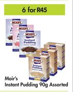 Moir's Instant Pudding Assorted-For 6 x 90g