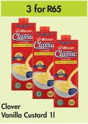 Clover Vanilla Custard-For 3 x 1Ltr 