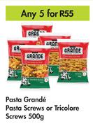 Pasta Grande Pasta Screws Or Tricolore Screws-For Any 5 x 500g