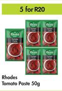 Rhodes Tomato Paste-For 5 x 50g