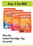 Morvite Instant Porridge Assorted-For Any 3 x 1Kg