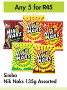 Simba Nik Naks Assorted-For Any 5 x 135g