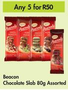 Beacon Chocolate Slab Assorted-For Any 5 x 80g