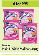 Beacon Pink & White Mallows-For 4 x 400g