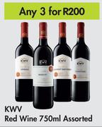 KWV Red Wine Assorted-For Any 3 x 750ml