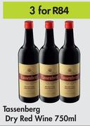 Tassenberg Dry Red Wine-For 3 x 750ml