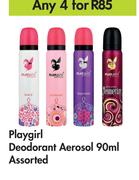 Playgirl Deodorant Aerosol Assorted-For Any 4 x 90ml