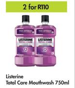 Listerine Total Care Mouthwash-For Any 2 x 750ml