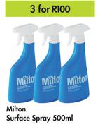 Milton Surface Spray-For 3 x 500ml