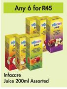 Infacare Juice Assorted-For Any 6 x 200ml