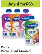 Purity Puree Assorted-For Any 4 x 110ml