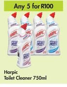 Harpic Toilet Cleaner-For Any 5 x 750ml