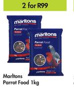 Marltons Parrot Food-For 2 x 1Kg