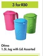 Otima 1.5L Jug With Lid Assorted-For 3