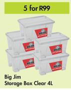Big Jim Storage Box Clear-For 5 x 4L
