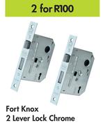 Fort Knox 2 Lever Lock Chrome-For 2