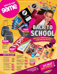 Game : Back To School (17 December 2021 - 22 February 2022)
