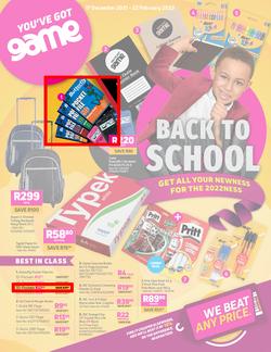 Game : Back To School (17 December 2021 - 22 February 2022), page 1