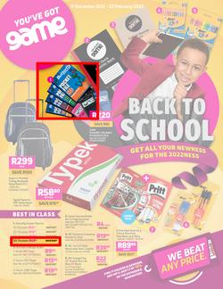 Game : Back To School (17 December 2021 - 22 February 2022), page 1