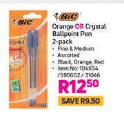Bic Clic Ballpoint Pens 2 Pack