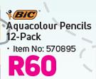 Bic Aquacolour Pencils 12 Pack