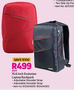 15.6 Inch Evolution Laptop Backpack-Each