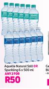 Aquelle Natural Still Or Sparkling-For Any 2 x 6 x 500ml
