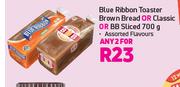 Blue Ribbon Toaster Brown Bread Or Classic Or BB Sliced-For Any 2 x 700g