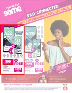 Game Cellular : Stay Connected With Our Unbeatable Cellular Deals (01 April - 05 May 2022), page 1