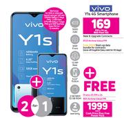 2 x Vivo Y1s 4G Smartphone-On Red Flexi 125 + On Promo 65