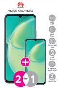 2 x Huawei Y60 4G Smartphone-On 1GB Red Top Up Core More Data + On Promo 65