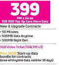 Samsung Galaxy A32 4G Smartphone-On 1GB Red Top Up Core More Data