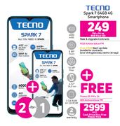 Tecno Spark 7 64GB 4G Smartphone-Each